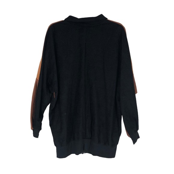 Romans Woman Lightweight Colorblock Jacket w/Butterfly Arms Cuffed Wrist sz L - Picture 2 of 6